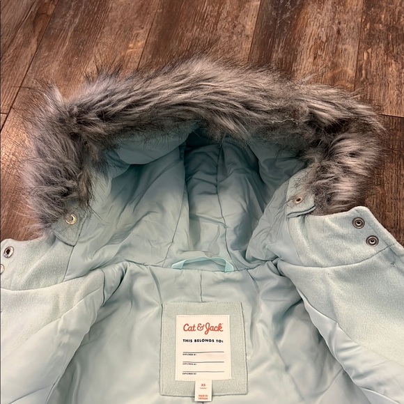 Cat & Jack Light Beige Pea Coats - Picture 8 of 11